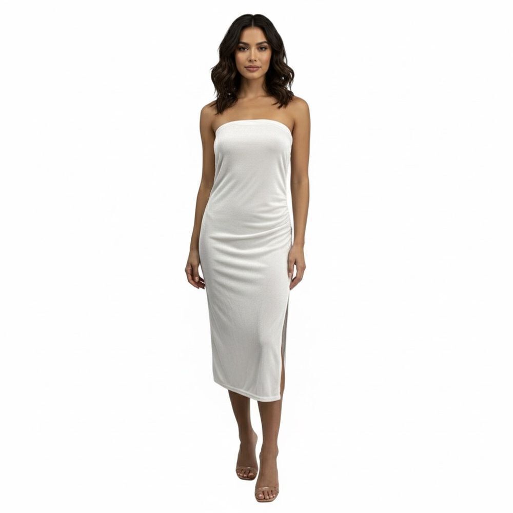 Nasty Gal Collection Strapless Midi Dress Size 4